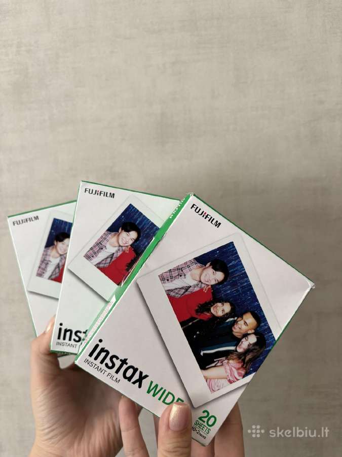 Fujifilm instax wide fotoplokštelės (kasetės) 10x2