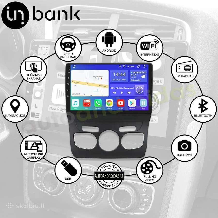 Citroen C4 C4l 2013-17 Android multimedia WiFi/GPS - nuotraukos Nr. 2