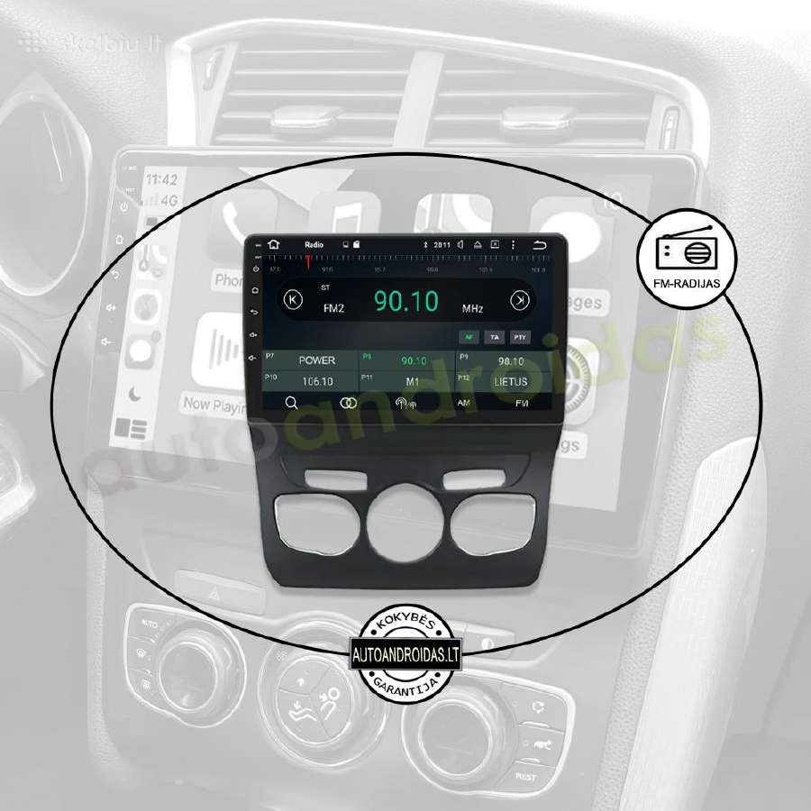 Citroen C4 C4l 2013-17 Android multimedia WiFi/GPS - nuotraukos Nr. 4