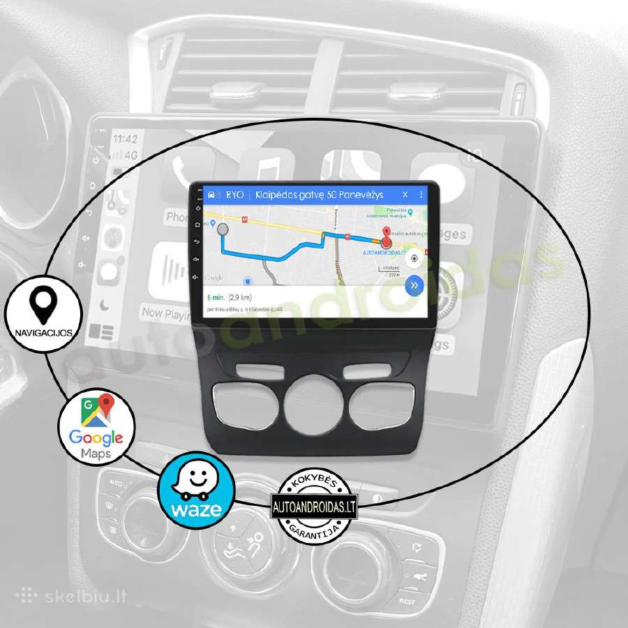 Citroen C4 C4l 2013-17 Android multimedia WiFi/GPS - nuotraukos Nr. 11