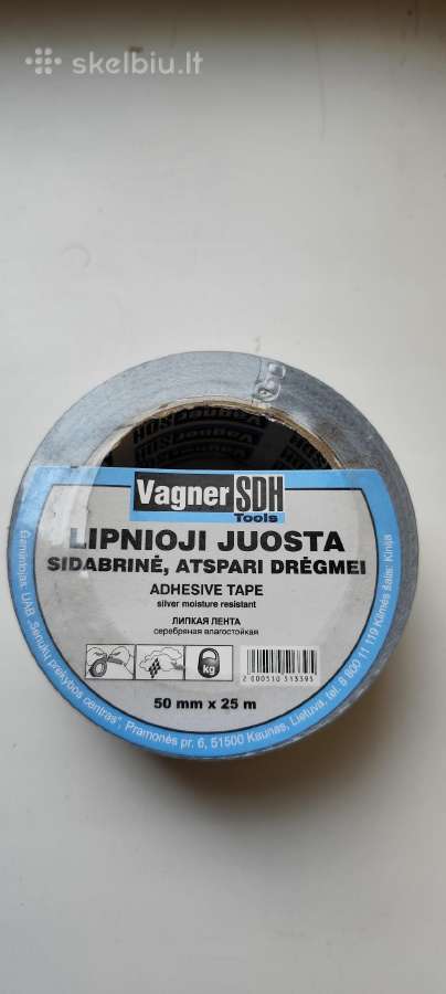Lipni juosta, atspari drėgmei, 48 mm x 25 m