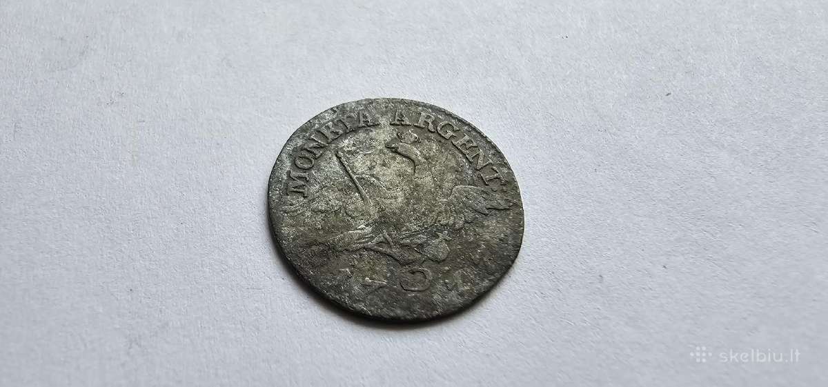 1777 sidabrine moneta Prusija - nuotraukos Nr. 3