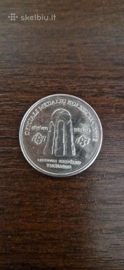 Lietuvos krepšinio medalių (monetų) kolekcija - nuotraukos Nr. 3