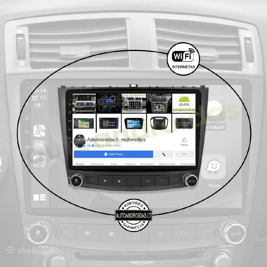 Lexus Is200 Is300 Is350 2006-12 android multimedia - nuotraukos Nr. 3