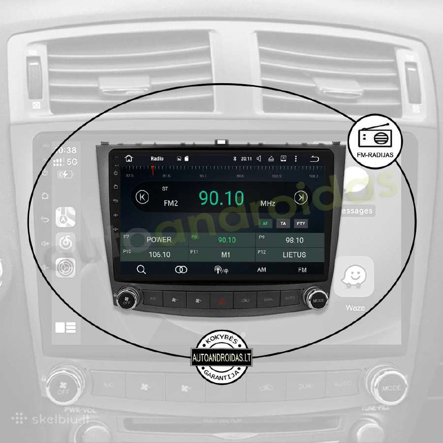 Lexus Is200 Is300 Is350 2006-12 android multimedia - nuotraukos Nr. 4