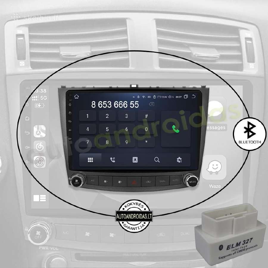 Lexus Is200 Is300 Is350 2006-12 android multimedia - nuotraukos Nr. 5