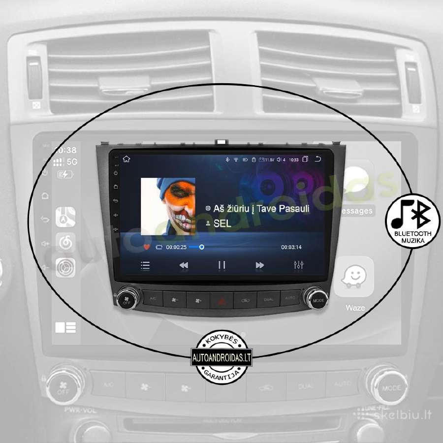 Lexus Is200 Is300 Is350 2006-12 android multimedia - nuotraukos Nr. 6
