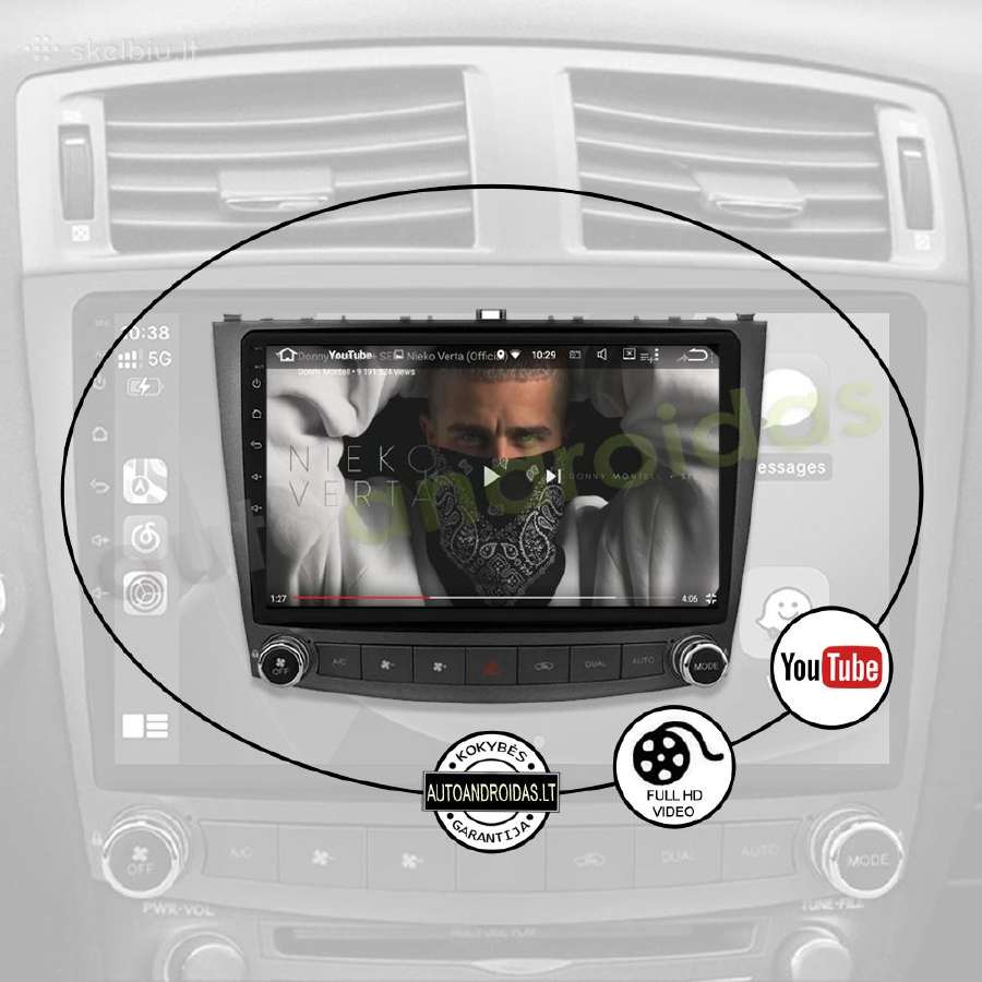 Lexus Is200 Is300 Is350 2006-12 android multimedia - nuotraukos Nr. 9