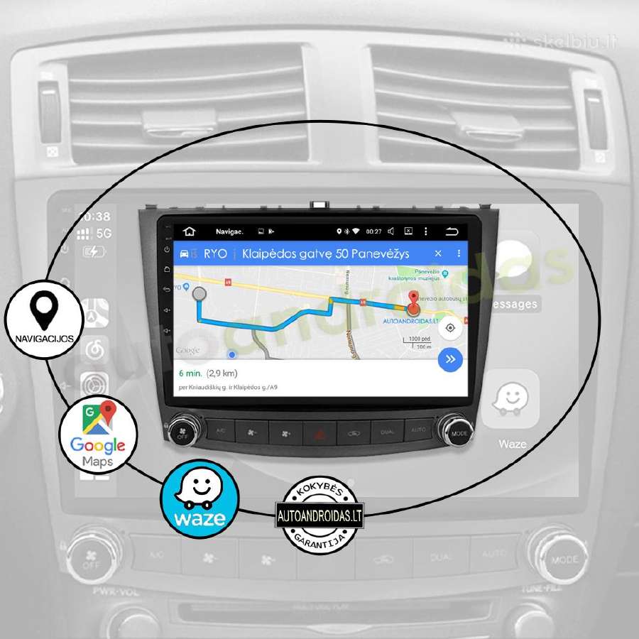 Lexus Is200 Is300 Is350 2006-12 android multimedia - nuotraukos Nr. 11