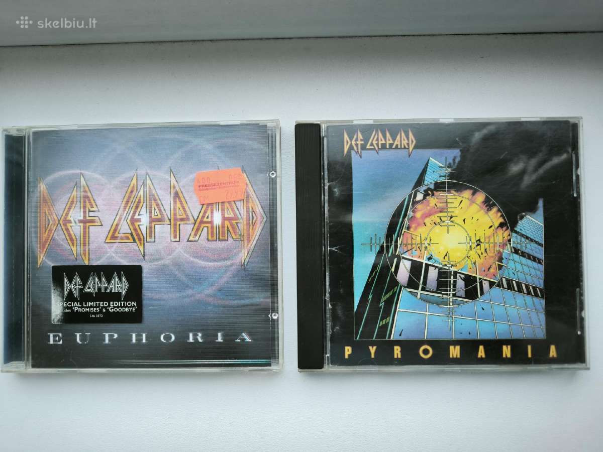 CD Def Leppard Euphoria, Pyromania, Hysteria