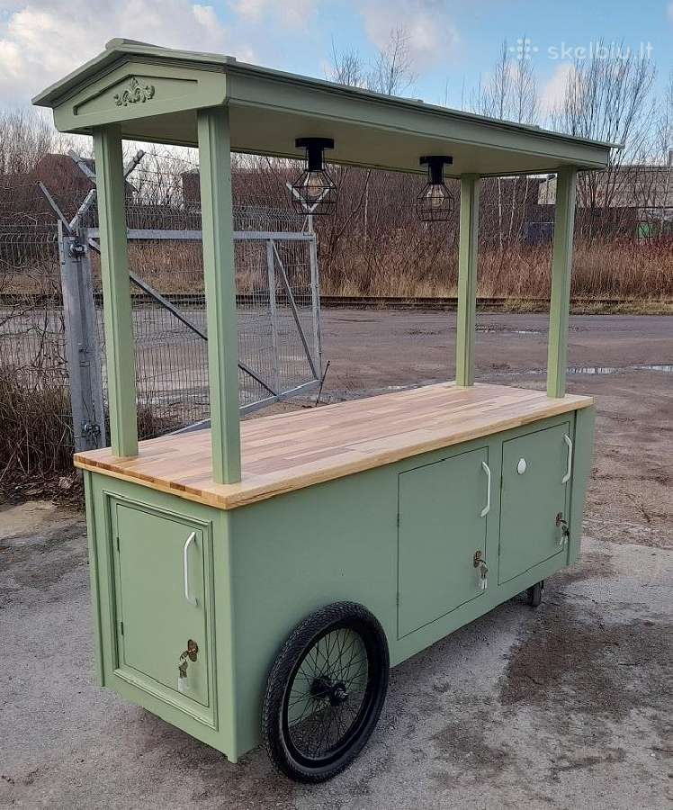 Klasikinio dizaino mobilus prekystalis - vežimėlis - nuotraukos Nr. 6