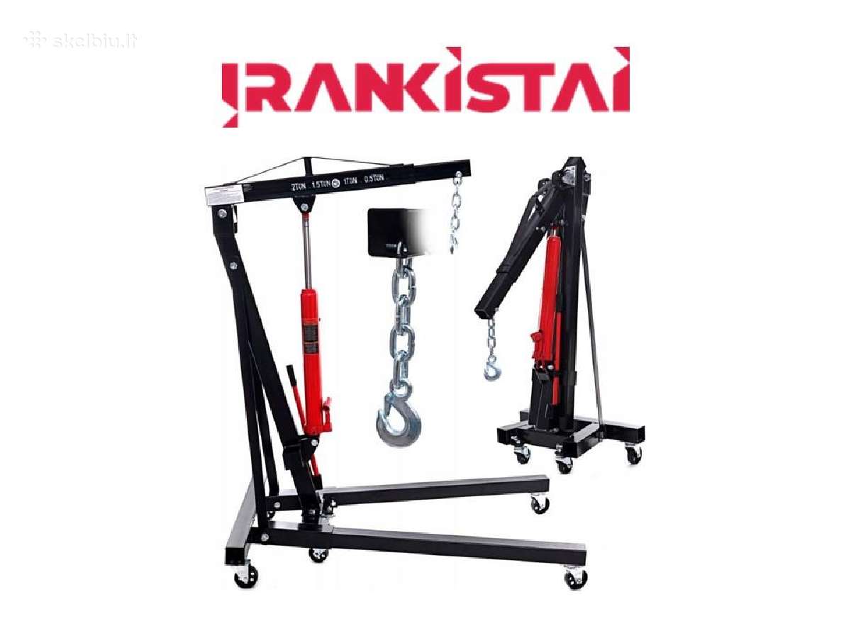 Variklio kranas 2t, variklio laikikliai, stendai