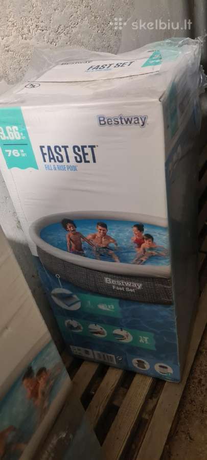 Baseinas Bestway Fast Set 366x76 cm, su filtru - nuotraukos Nr. 2