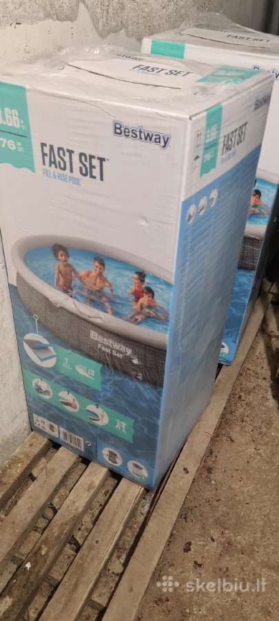 Baseinas Bestway Fast Set 366x76 cm, su filtru - nuotraukos Nr. 3