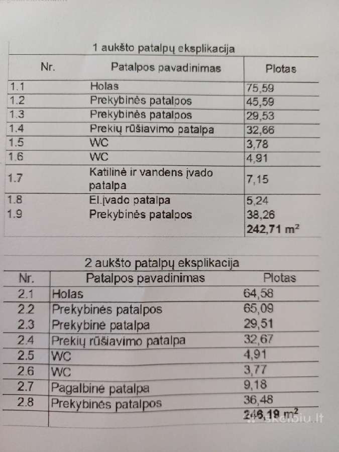 Išnuomojamos patalpos - nuotraukos Nr. 6