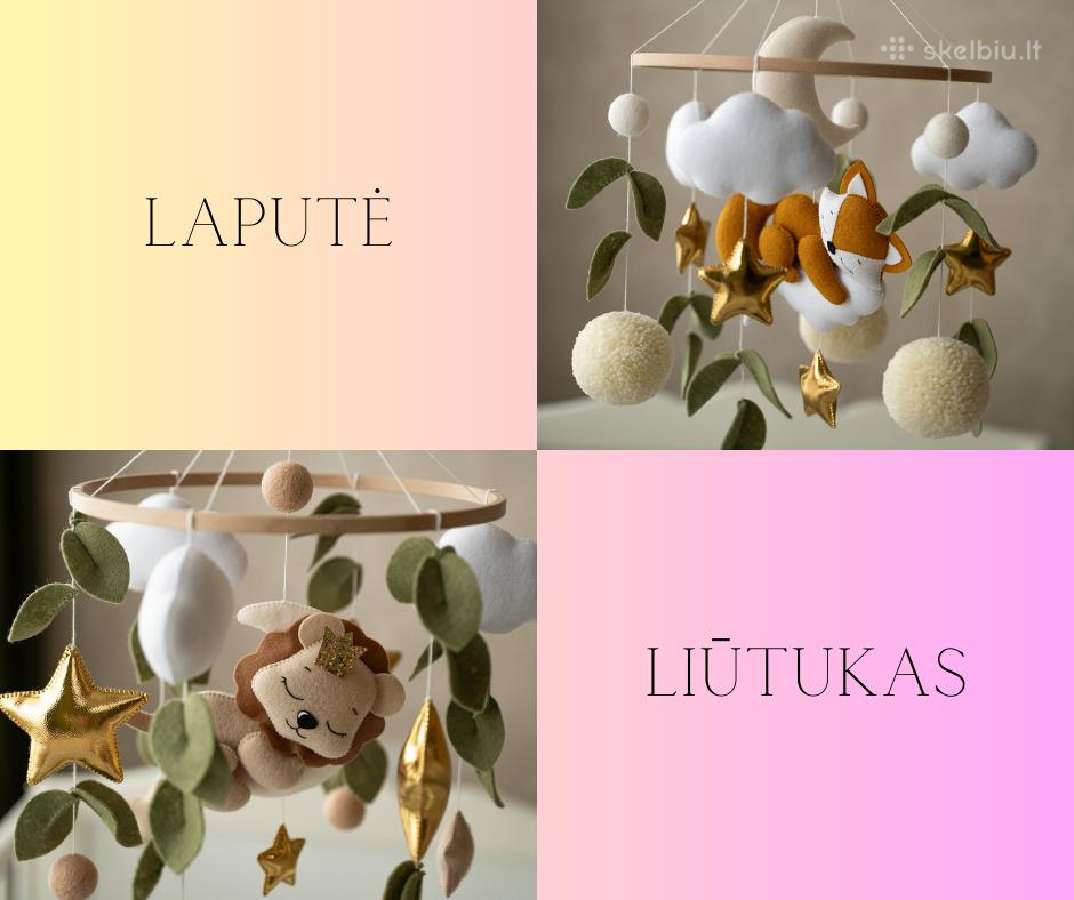 Rankų darbo Kūdikio Lovytės karuselė - nuotraukos Nr. 3