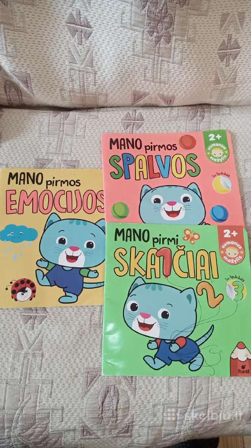 Mano pirmos emocijos , spalvos , skaičiai 3 vnt