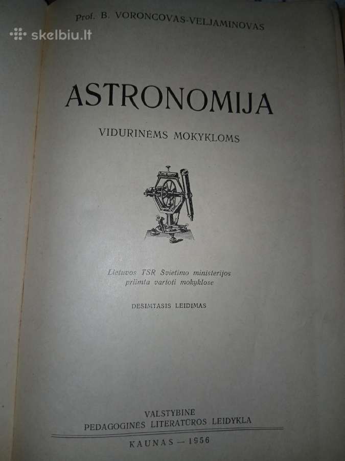 Astronomijos vintage vadovėlis - nuotraukos Nr. 2