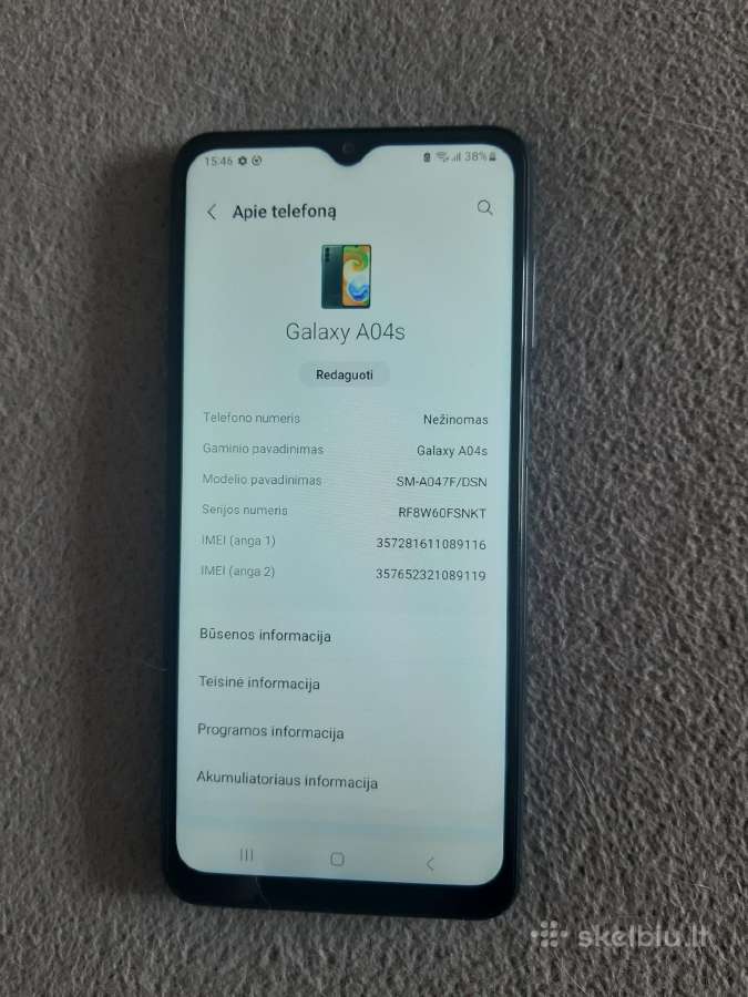 Samsung a04s - nuotraukos Nr. 2