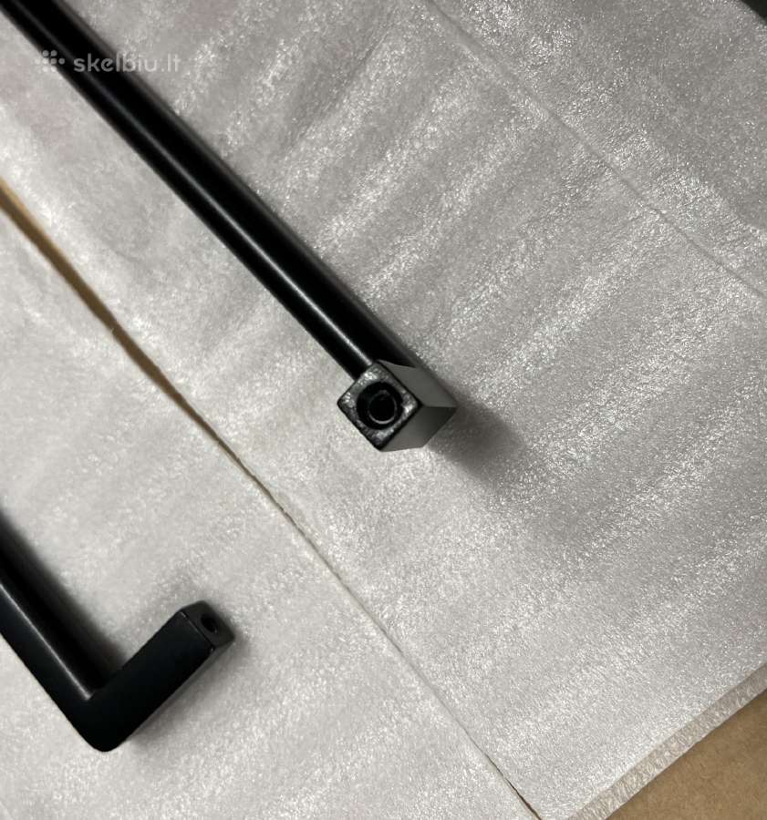 Baldines Metalines Juodos Matines Rankeneles 327mm - nuotraukos Nr. 3