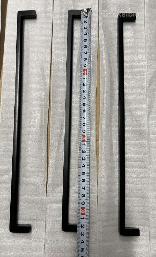 Baldines Metalines Juodos Matines Rankeneles 327mm - nuotraukos Nr. 4