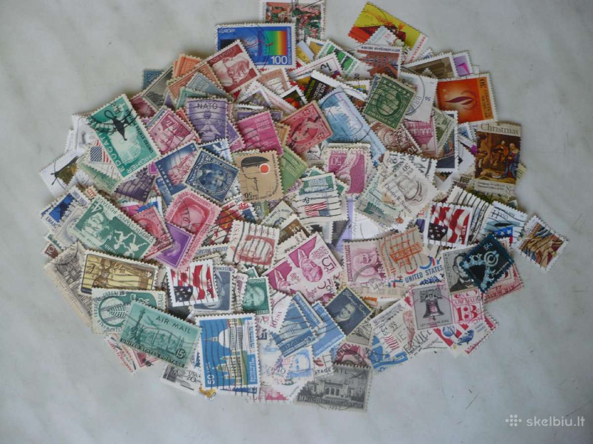 Skirtingu pašto ženklu rinkinys Nr37 , viso 500vnt - nuotraukos Nr. 2
