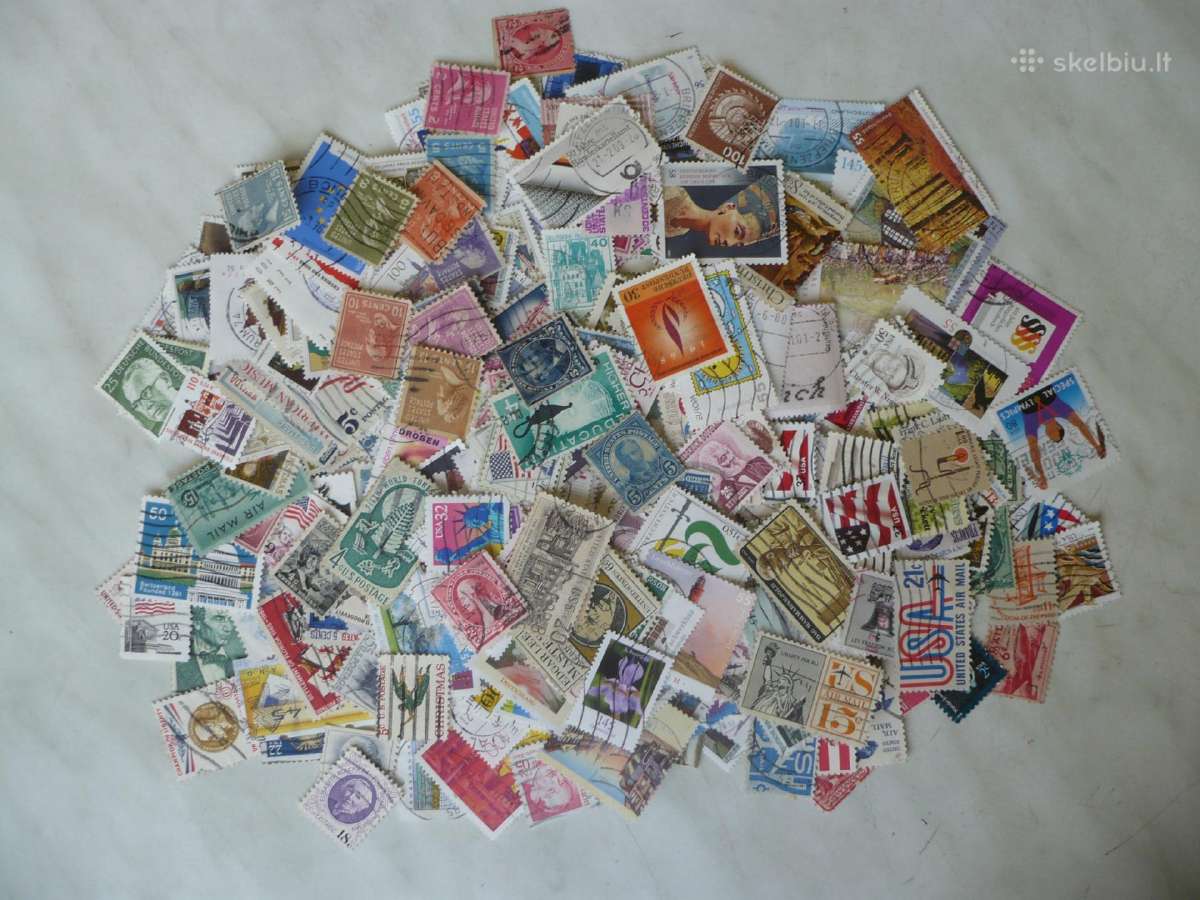 Skirtingu pašto ženklu rinkinys Nr37 , viso 500vnt - nuotraukos Nr. 4