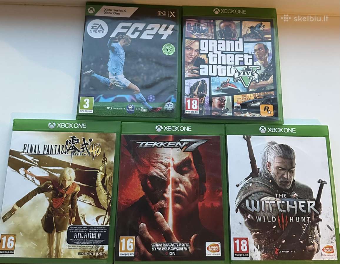 Xbox One žaidimų kompaktai