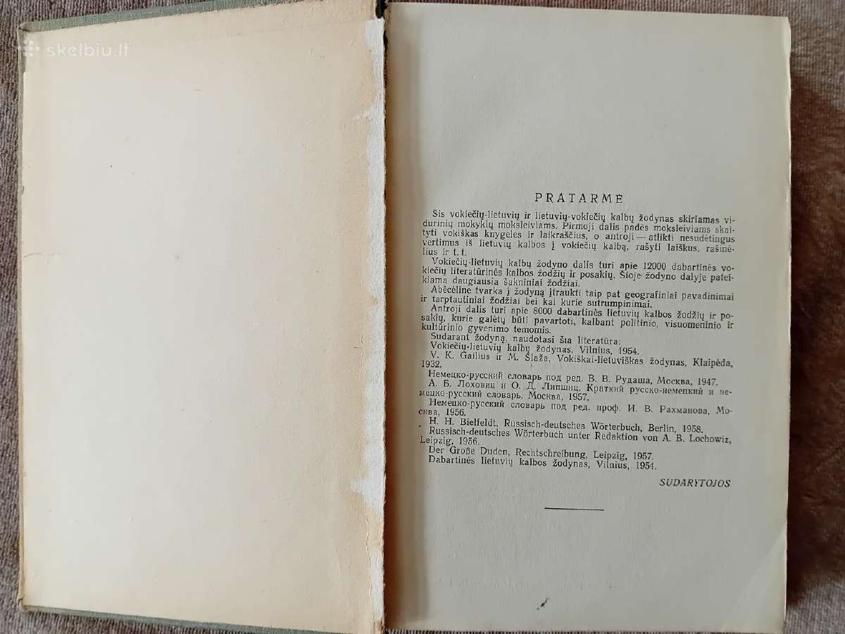 Vokiečių-lietuvių, lietuvių-vokiečių žodynas,1963 - nuotraukos Nr. 2