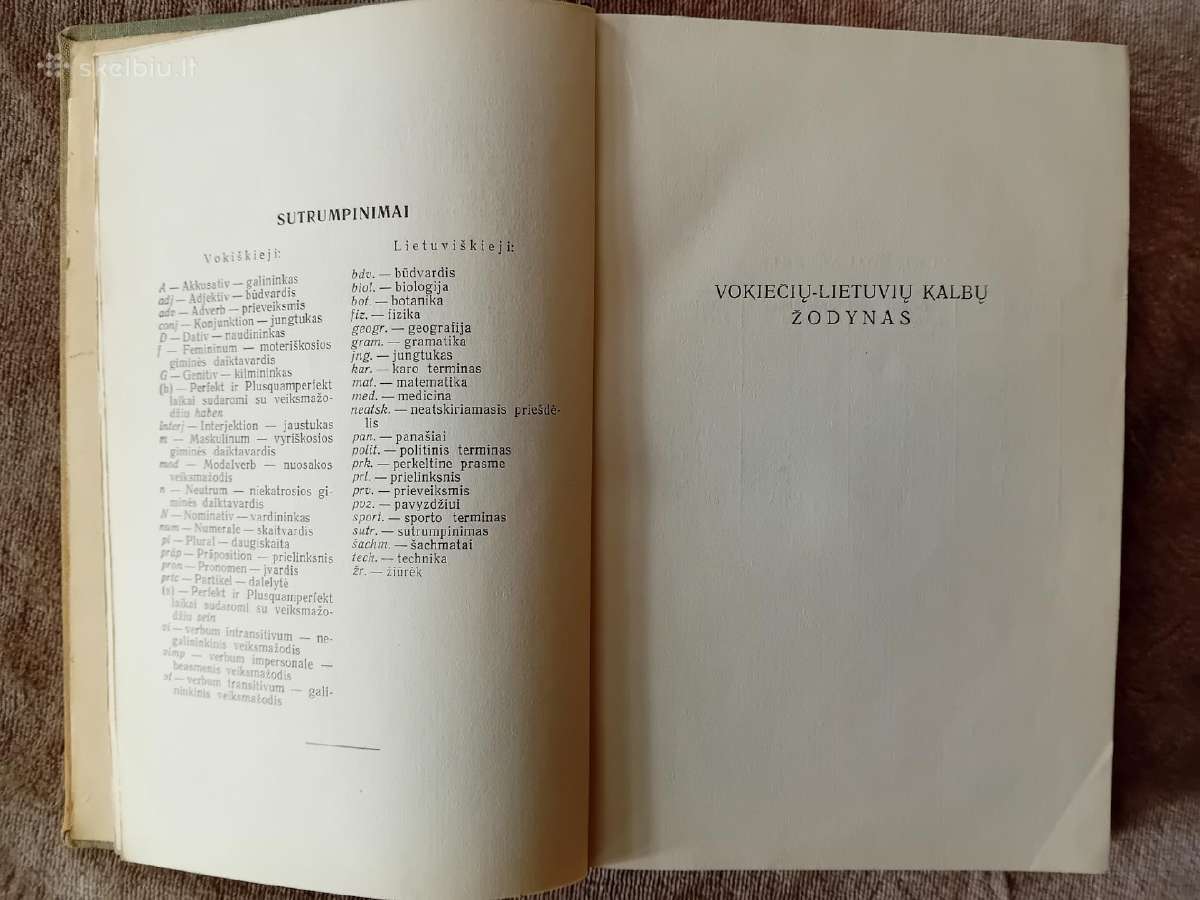 Vokiečių-lietuvių, lietuvių-vokiečių žodynas,1963 - nuotraukos Nr. 4