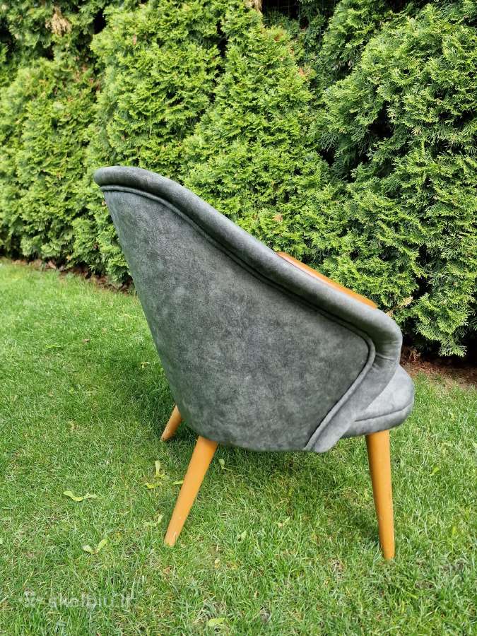Vintažinis mid century fotelis - nuotraukos Nr. 9