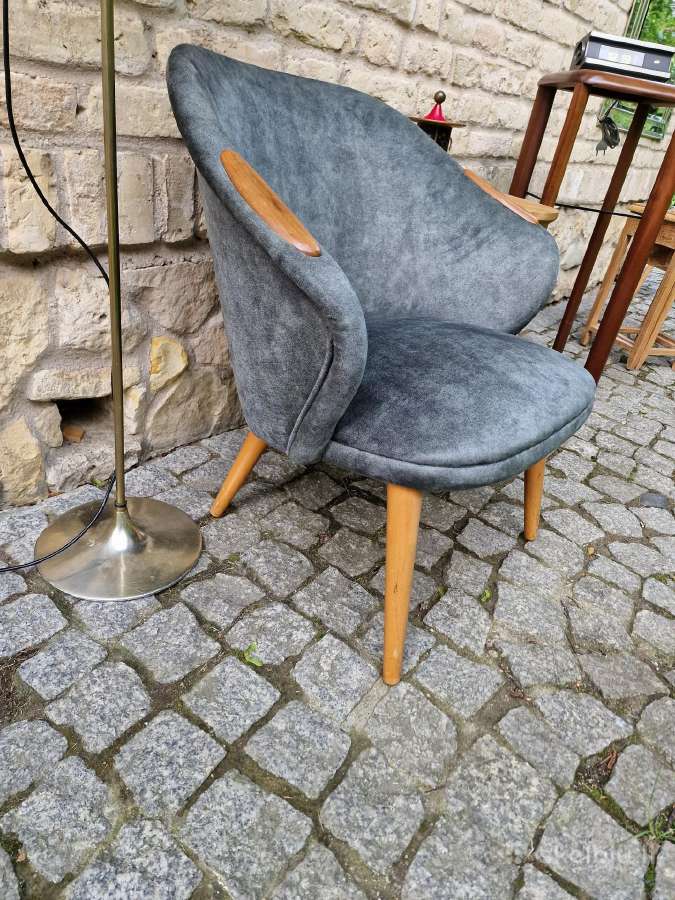 Vintažinis mid century fotelis - nuotraukos Nr. 12