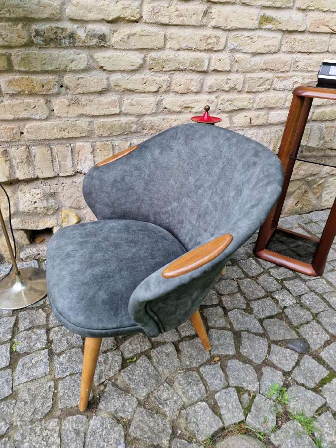 Vintažinis mid century fotelis - nuotraukos Nr. 13