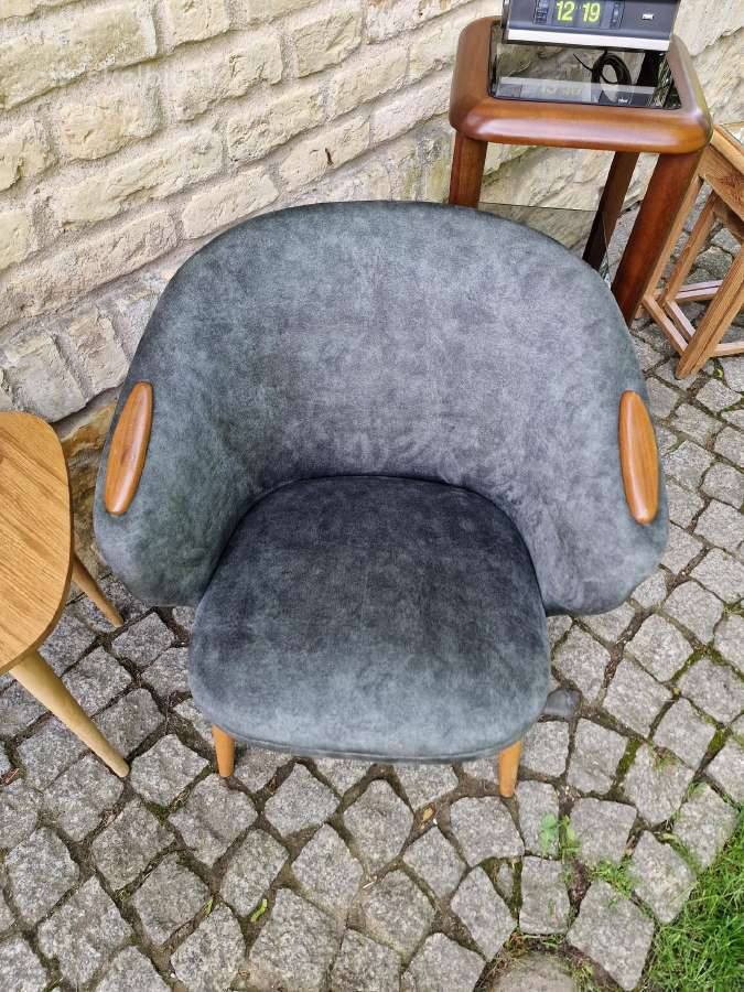 Vintažinis mid century fotelis - nuotraukos Nr. 19
