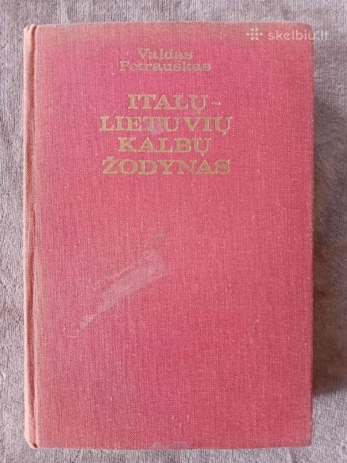 Italų-lietuvių kalbų žodynas, apie 40.000 žodžių