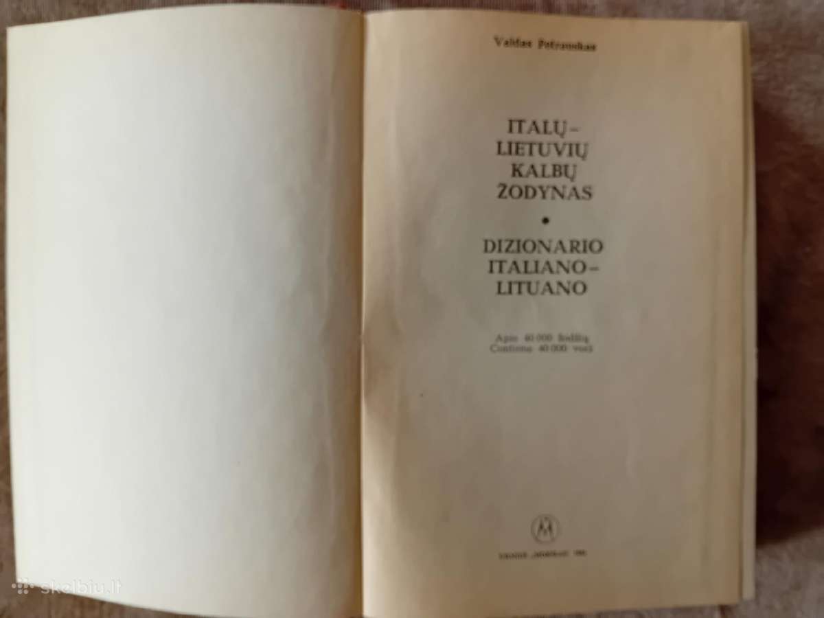 Italų-lietuvių kalbų žodynas, apie 40.000 žodžių - nuotraukos Nr. 3