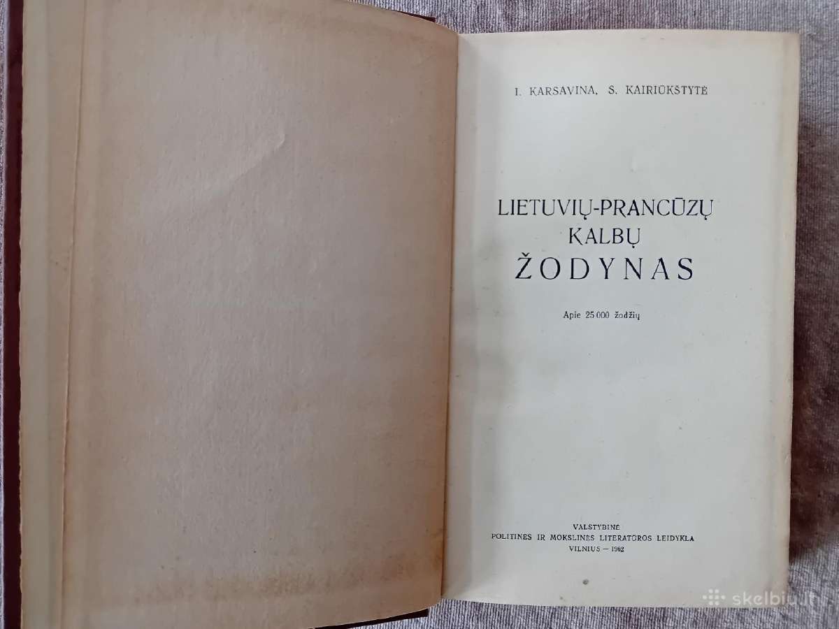 Lietuvių-prancūzų kalbų žodynas, apie 25000 žodžių - nuotraukos Nr. 3