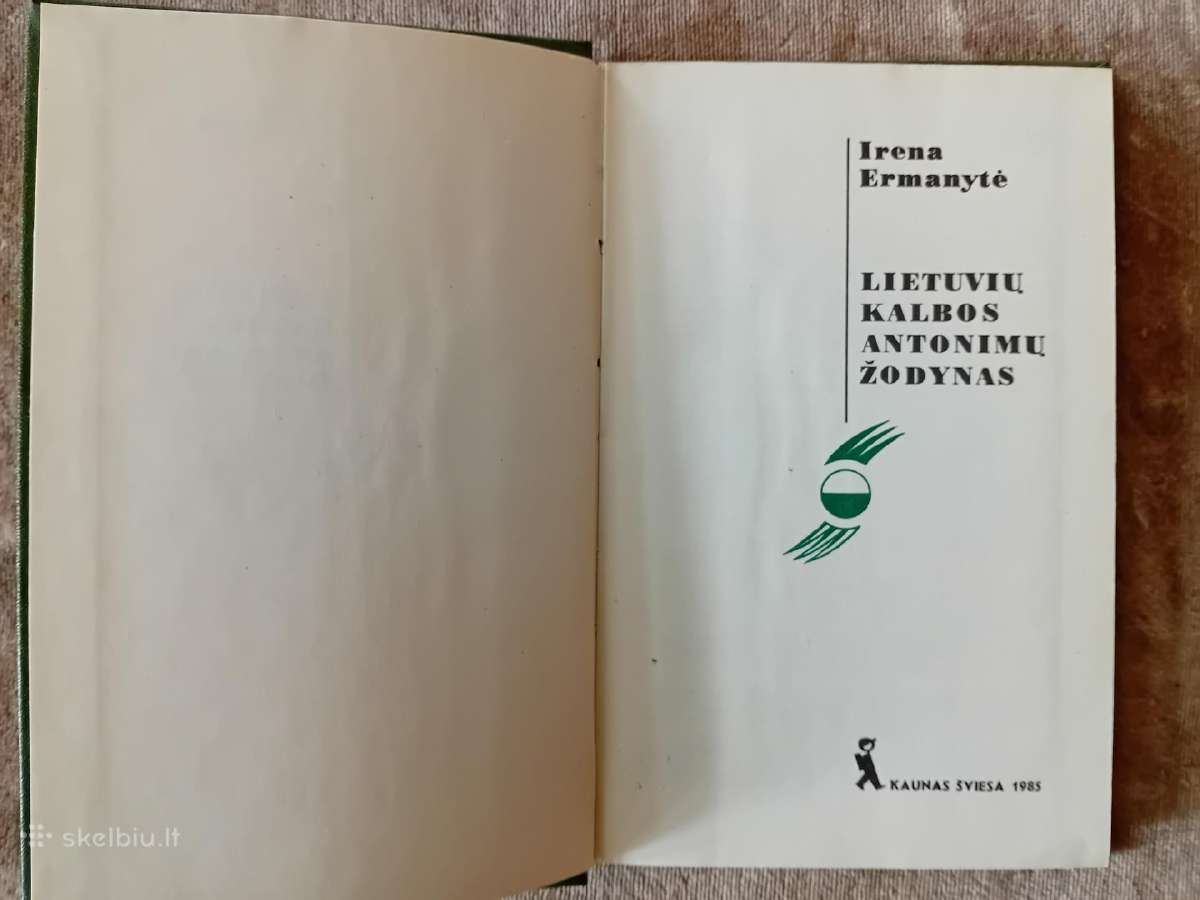 Lietuvių kalbos antonimų žodynas - nuotraukos Nr. 3