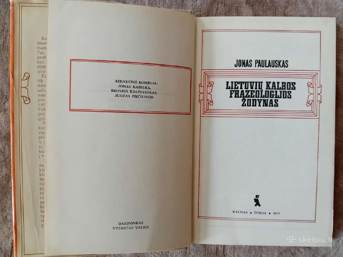 Lietuvių kalbos frazeologijos žodynas - nuotraukos Nr. 3