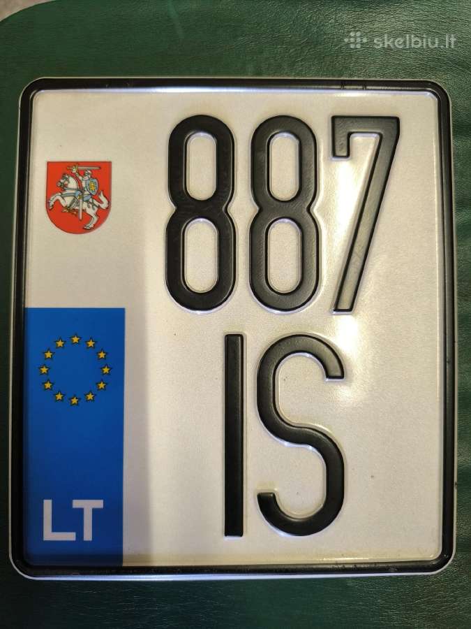 Motociklo valstybinis numeris