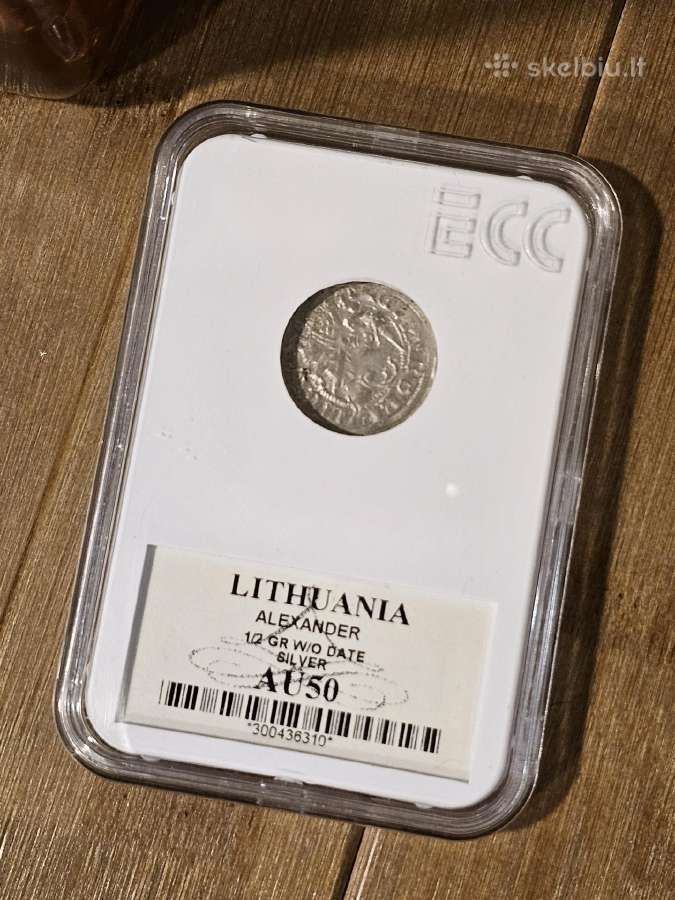 1501-1506 metų Aleksandro Jogailaičio 1/2 grašio