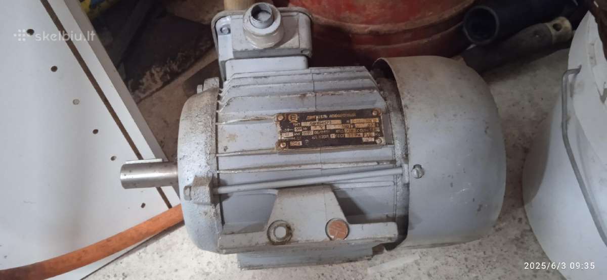 Elektros varikliai asinchroniniai įvairūs 380/220v