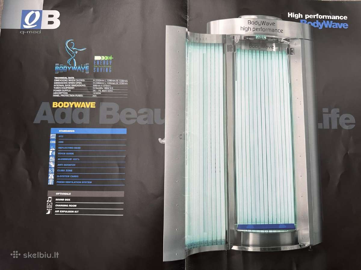 Parduodamas Vertikalus Soliariumas Q-med 50-180w - nuotraukos Nr. 16