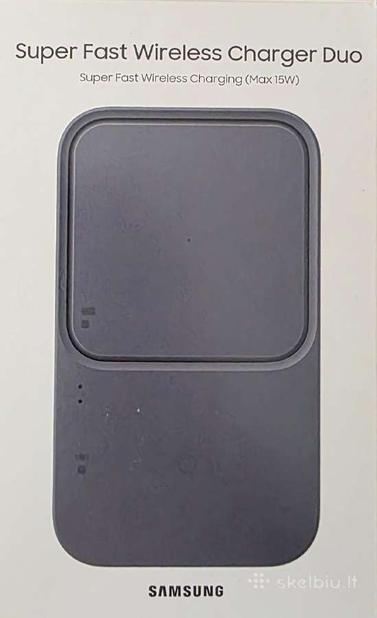Samsung Super Fast Wireless Charger Duo pakrovejas
