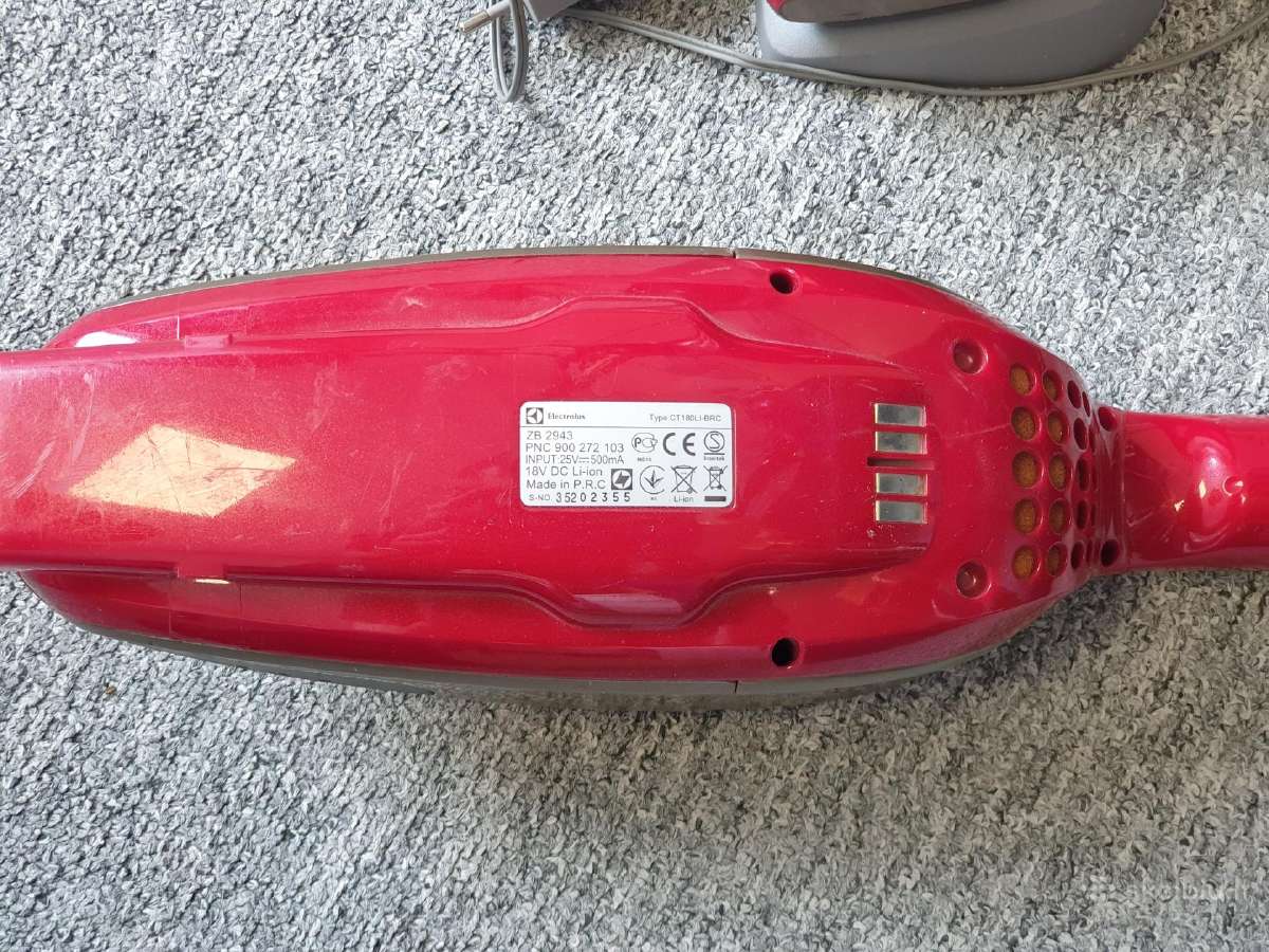 Naudotas Electrolux Zb 2943, nauji akumuliatoriai - nuotraukos Nr. 4