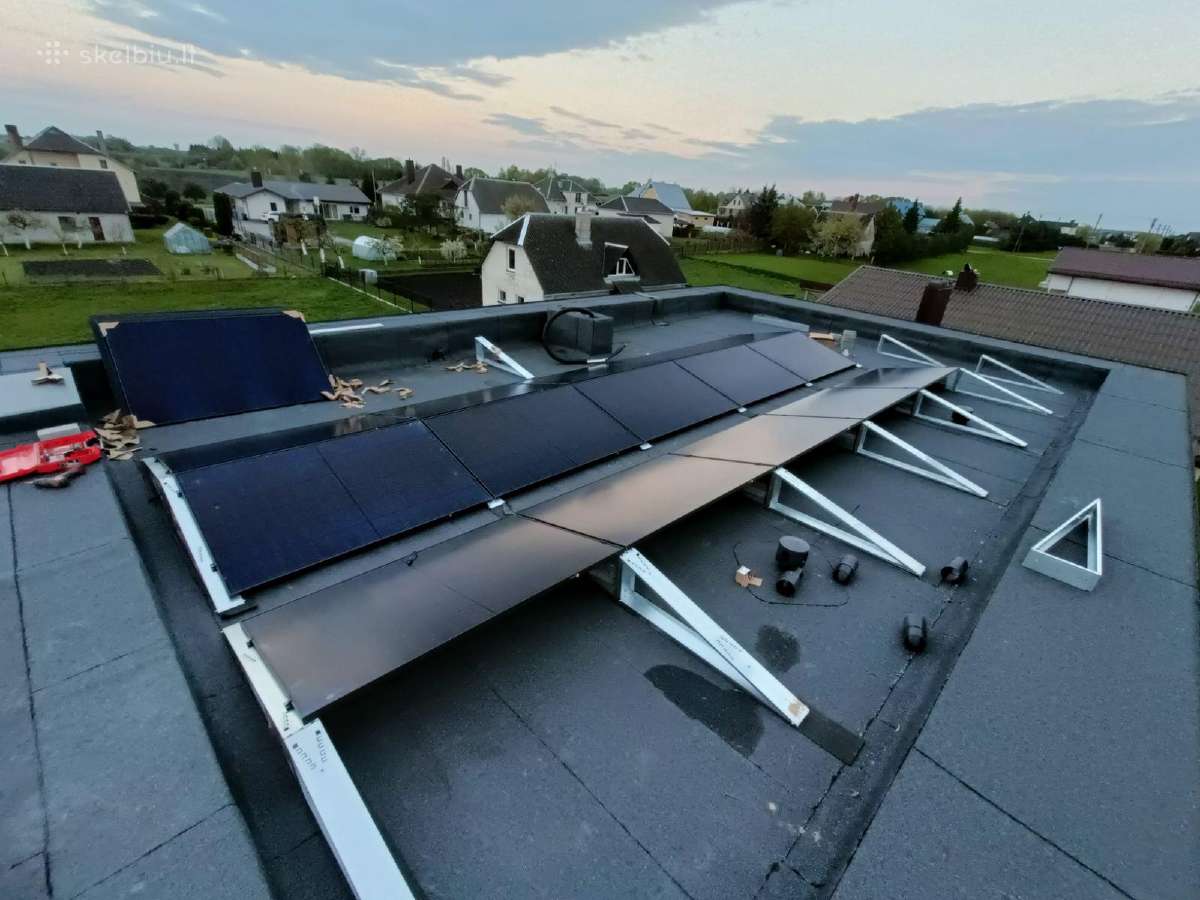 Saulės panelių laikikliai (plokščio stogo) - nuotraukos Nr. 20