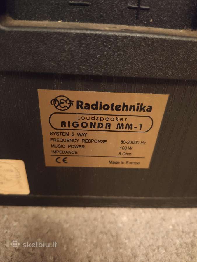 Vintažinės Radiotehnika kolonėlės – Rigonda Mm-1