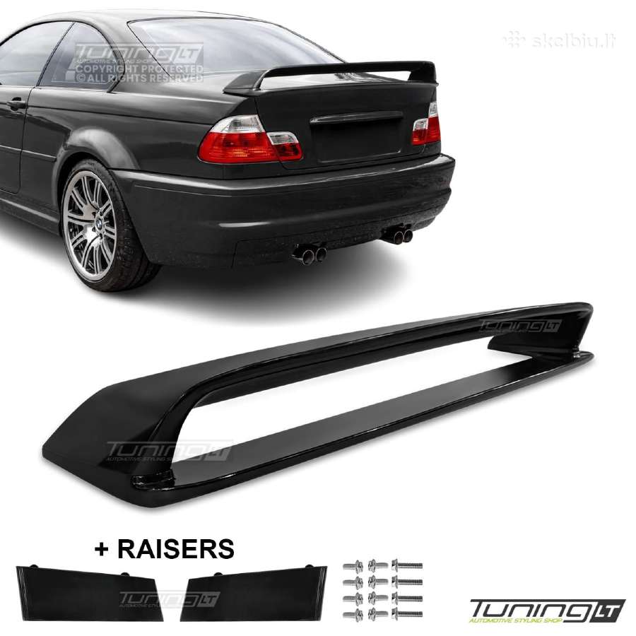 Bmw E46 skirtas Ltw style juodas blizgus Spoileris