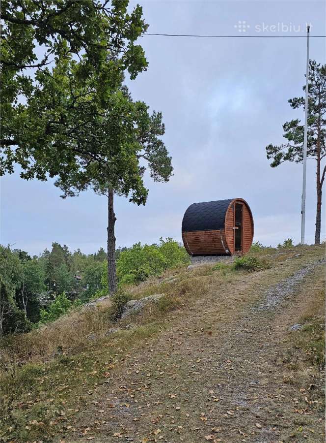 Apvali pirtis-bačka, termo medienos saunos - nuotraukos Nr. 11