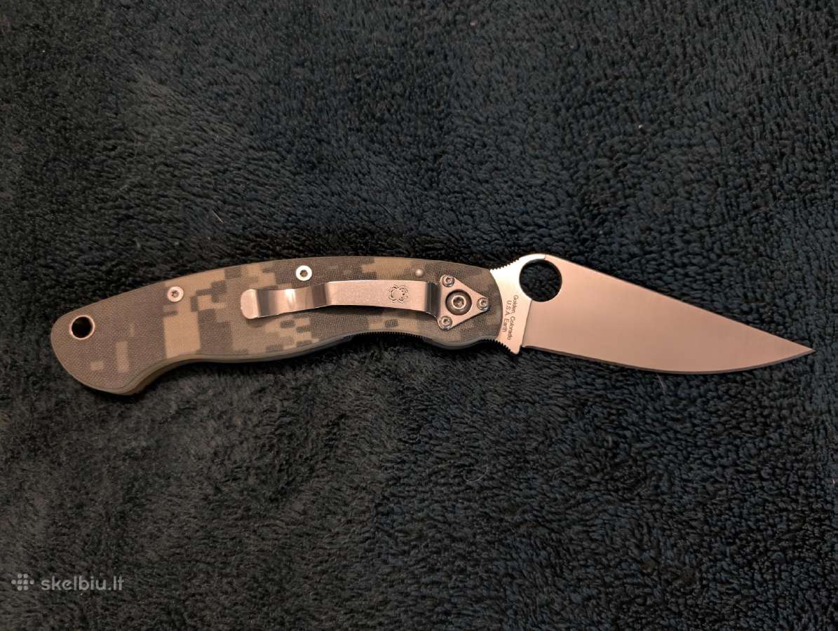 Peilis Spyderco Military G-10 Camo Made in Usa